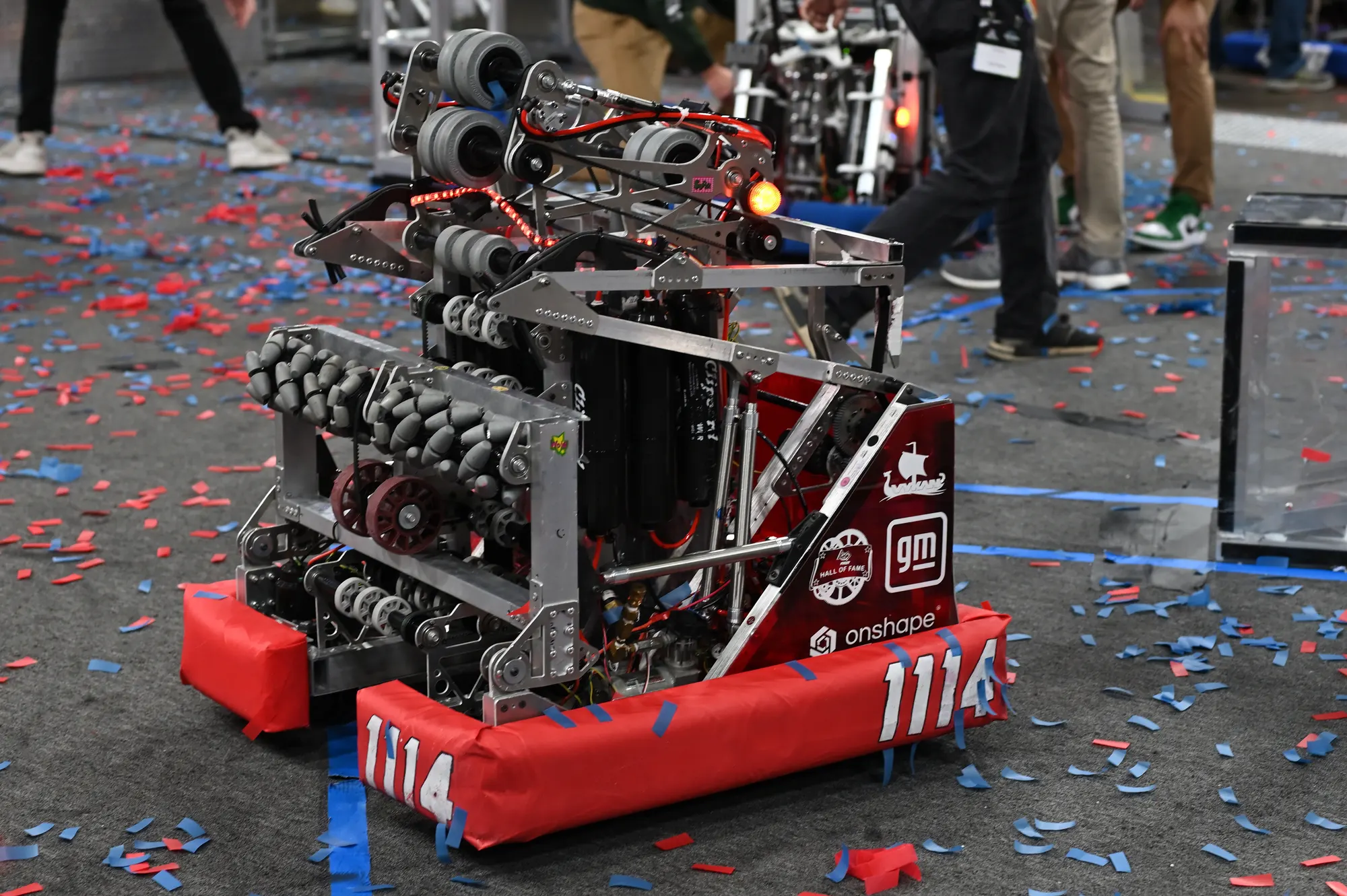 A Simbotics robot on the competition field
